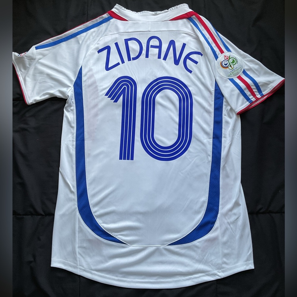 Zidane #10 2006 FINAL France kit Zinedine soccer football jersey retro S-L